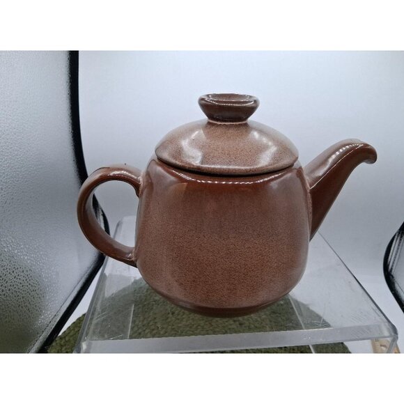 Vintage Frankoma Brown Ceramic Teapot With Lid - Picture 2 of 7
